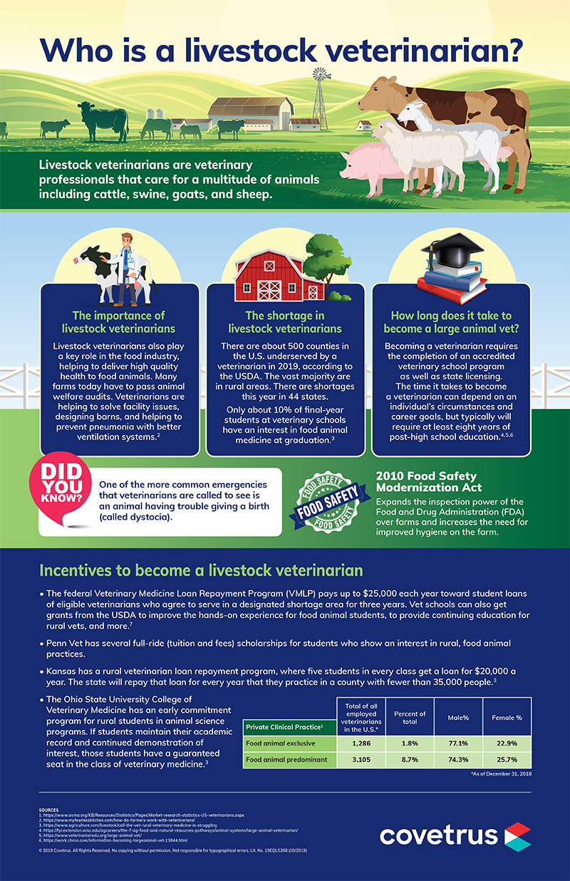 Livestock Veterinarians Infographic